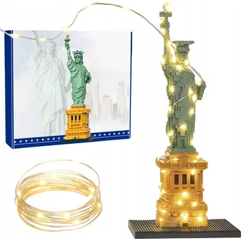 ostatní stavebnice STAVEBNICE SOCHA SVOBODY USA NEW YORK XXL 45 CM LED OSVĚTLENÍ