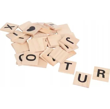 Obraz DŘEVĚNÁ PÍSMENA ABECEDY 36 KS 40MM FSC