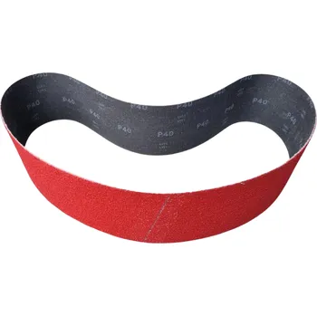 Brusný papír Brusivo pás brusný P40 HU 100 x 1220 mm keramika - červený