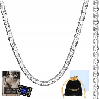 Řetízek STŘÍBRNÝ ŘETÍZEK GUCCI MARINA PÁNSKÝ 55cm PLNÝ KOVANÝ ŠIROKÝ 3mm STŘÍBRO 925