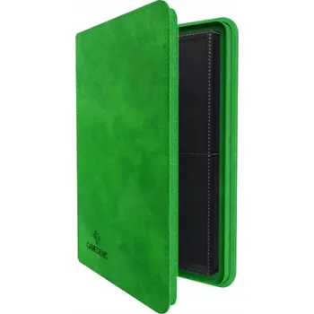 Desková hra Gamegenic: Album na karty s obalem na zip, 8 kapes - Zelený