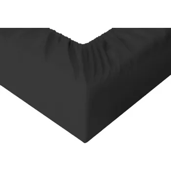Prostěradlo Černá - Bavlněné Prostěradlo se 100% gumou 150x220 cm BabyMetka