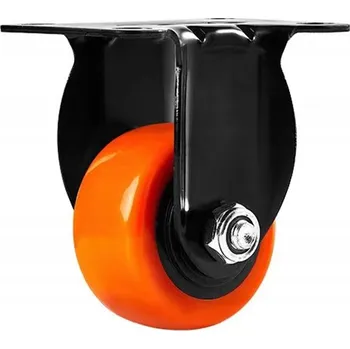 Pojezdové kolečko PEVNÉ KOLO POJÍZDNÉ TRANSPORTNÍ 50MM OCELOVÉ GUMOVÉ 40KG KOLEČKO