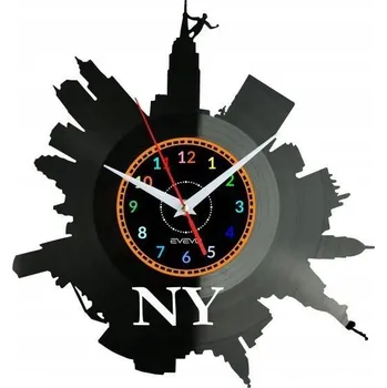 Hodiny New York Nástěnné Hodiny Vinylová Deska Moderní Dekorativní Uro