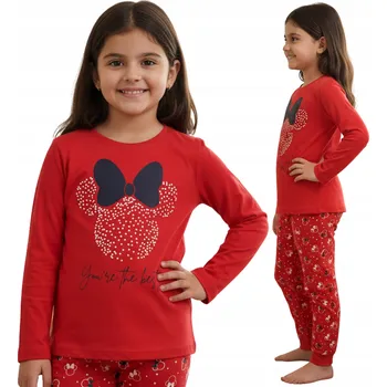 Minnie Mouse Bavlněné dívčí pyžamo, DVOUDÍLNÉ 100% BAVLNA 104 cm