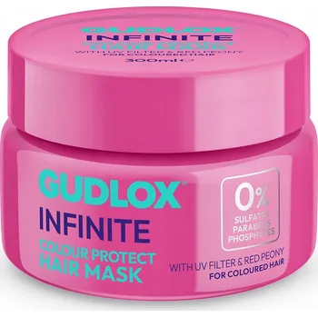 Vlasová regenerace Gudlox Infinite Colour Protect Maska na vlasy pro ochranu barvy, 300 ml