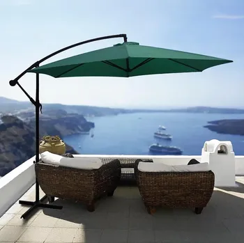 Stínicí technika Haushalt international Slunečník s boční nohou, zelený 495840