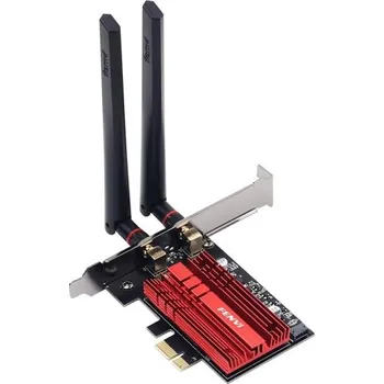 Externí pevný disk Fenvi FV-AXE3000 WiFi 6E AX210 PCI-E adaptér 5374Mbps třípásmový 2.4/5/6GHz Bluetooth 5.3 podpora MU-MIMO Windows 10/11