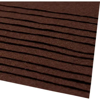 Barevná dekorační plsť A4 - 166g/m2 - 95 - tmavě hnědá