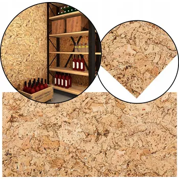 akustický panel Stěnová deska Corkgroup dekor matná 60x30 cm odstíny hnědé a béžové