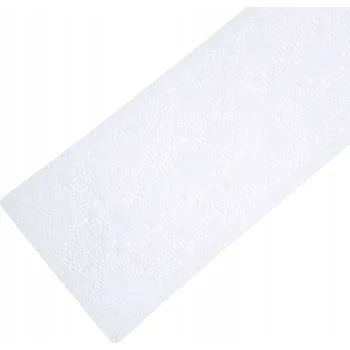 ubrus BĚHOUN Šitý Háčkovaný Bílý Bavlněný 60x120 Běhoun Krajkový Bílý