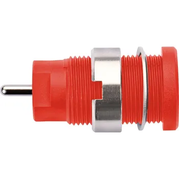 Krokosvorka Schützinger DI SEB 8632 Ni / RT bezpečnostní vestavná zásuvka 4 mm červená 1 ks