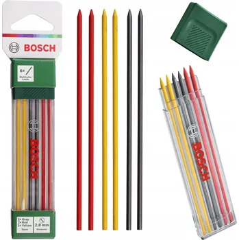 Vrták Sada 6 barevných tuh do mikrotužky HB 2,8 mm Bosch