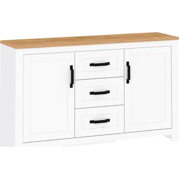 Komoda Tempo Kondela Komoda, bílá alba / dub craft zlatý, LANZETTE E