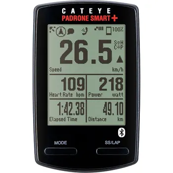 Tachometr CATEYE Cyklopočítač CAT Padrone Smart+ (SC100B W/SPDCDCHR) černá