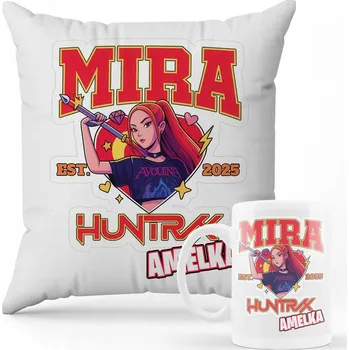 SADA POLŠTÁŘ + HRNEK Prezen Kpop Demon Hunters Huntrix LOVKYNĚ JMÉNO 13