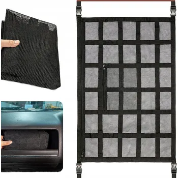 Organizér do auta ORGANIZÉR / SÍŤ DO AUTA POD STŘECHU 90x65 cm, ČERNÁ