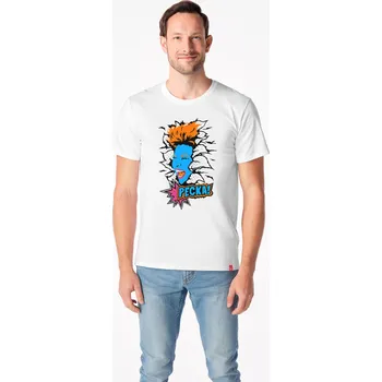 CityZen - PECKOVÁ Pánské tričko AGEN bílé Pop-Art XL
