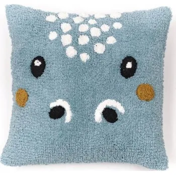 Polštář DEKORATIVNÍ POLŠTÁŘ POLŠTÁŘ PRO DĚTI DINOSAURUS 40 x 40 cm