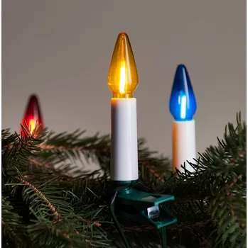 Vánoční dekorace Venkovní řetěz LED FELICIA SVP-20 Filament barevná, 20ks 14V LED žárovek