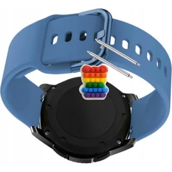 Pouzdro na mobilní telefon Řemínek Řemínek pro Mobvoi TicWatch E3, Silikonový Modrý Smyčka, nastavitelný