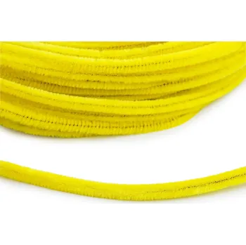 Výtvárné potřeby Chlupatý drátek na tvoření Ø6 mm metráž, barva 6 žlutá