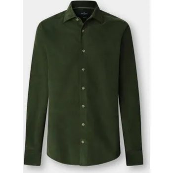 Pánská košile KOŠILE HACKETT LONDON SMART BABYCORD DUCK GREEN