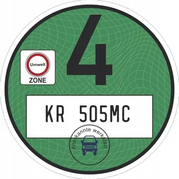 autokoberec Ekologické zóny Ekologická plaketa Plaketa Euro 4