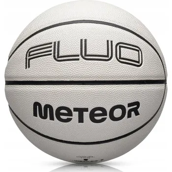 Basketbalový míč BASKETBALOVÝ MÍČ METEOR FLUO PÁNSKÝ VELIKOST 7 fluorescenční svítící