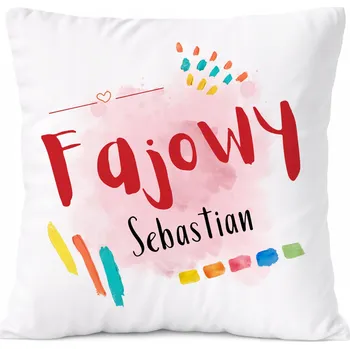 Obraz Polštář pro developera jako Dárek s s potiskem a fotografií Bílá PoliDraw