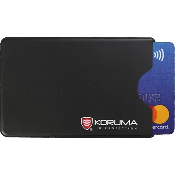 Obal na doklad Plastové pouzdro RFID proti krádeži kreditní karty (černé) -