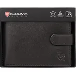 Pánská Kožená Peněženka Na Zip Na Karty A Mince (tmavě Hnědá) -