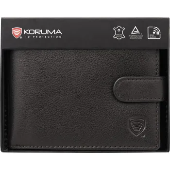 Peněženka Pánská Kožená Peněženka Na Zip Na Karty A Mince (tmavě Hnědá) -