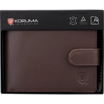Peněženka Pánská kožená peněženka RFID proti krádeži (hnědá) - SM-905HBR