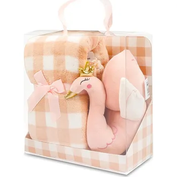 deka Sleep-well DĚTSKÝ DÁRKOVÝ SET - deka+labuť, růžová