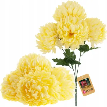 umělá květina CHRYZANTÉMA V KYTICI UMĚLÉ KVĚTINY JAKO ŽIVÉ 45 CM VELKÁ KYTICE CHRYZANTÉM