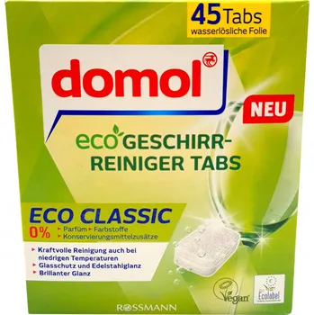Přípravek do myčky TABLETY DO MYČKY DOMOL ECO GESCHIRR TABS CLASSIC 45 KS 675G. Z DE