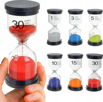 Hodiny Přesýpací hodiny Kruzzel, vícebarevné, 4,3 cm