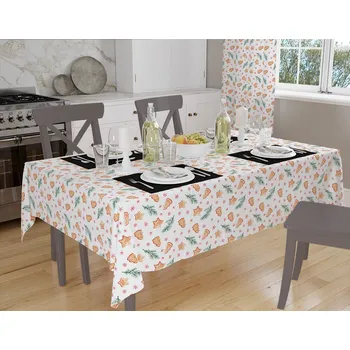 ubrus Ubrus vánoční teflonový - V6 - perníčky Rozměry: průměr 120, Tvar: Kulatý