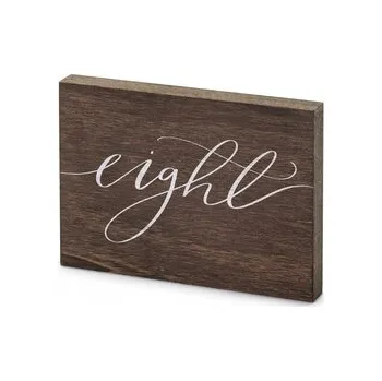 Obraz Dřevěné číslo na stůl Eight, 2x18x12.5 cm