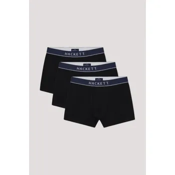 Boxerky SPODNÍ PRÁDLO HACKETT LONDON CORE TK 3P BLACK