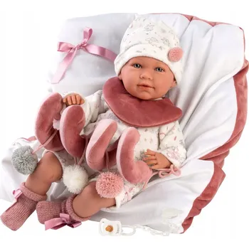 Panenka Llorens 17426 Panenka miminko Mimi 42 cm s polštářkem a hračkou