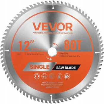 Pilový kotouč VEVOR Řezný kotouč 305MM 80 zubů na překližku, OSB desky a tvrdé dřevo