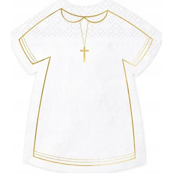 Papírový ubrousek Ubrousky Party Deco Alba Komunijní bílé 20 kusů