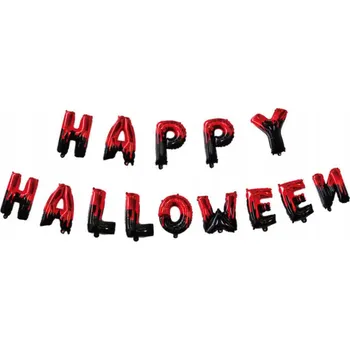 Party dekorace Girlanda Nápis Halloween Halloweenská Dekorace Ozdoba Fóliové Balónky