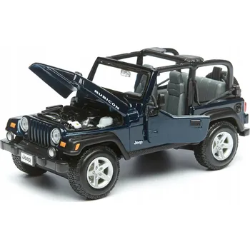 autíčko MAISTO JEEP WRANGLER RUBICON MODRÝ 1:27 NOVÝ KOVOVÝ MODEL 31245
