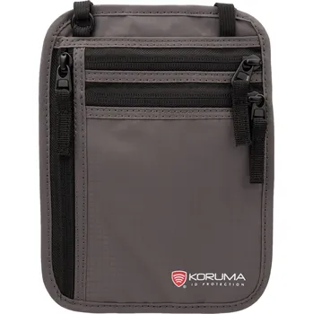 Obal na doklad Diskrétní Pouzdro Na Peníze A Cestovní Pas S Ochranou Rfid (tmavě šedé) -