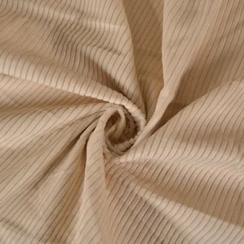 Zbytek - Látka bavlněný manšestr Taya béžový