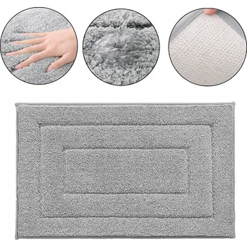 Koupelnová předložka KOUPELNOVÁ PŘEDLOŽKA MĚKKÁ SAVÁ PROTISKLUZOVÁ PRATELNÁ 40x60 CM