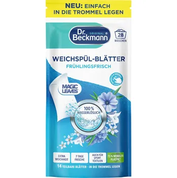 Aviváž Dr. Beckmann parfémované avivážní listy na prádlo Jarní svěžest 28 pracích dávek